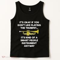 Trumpet Funny Smart People Trumpet Player Tank Top thumb 2