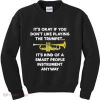 Trumpet Funny Smart People Trumpet Player Kids Sweatshirt thumb 0