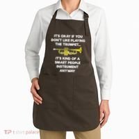 Trumpet Funny Smart People Trumpet Player Apron thumb 2