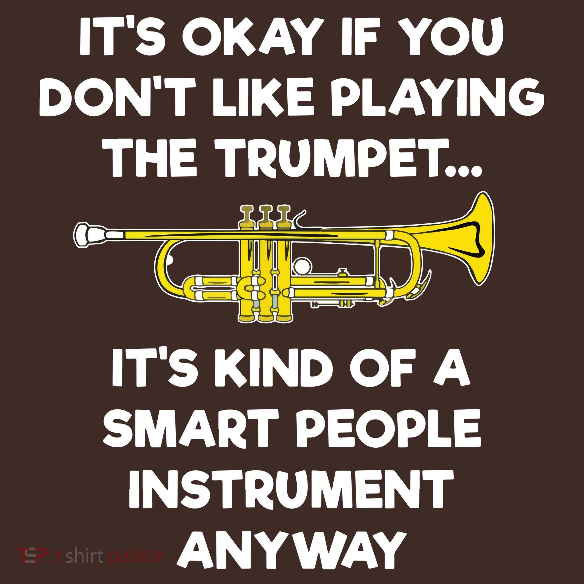 Trumpet Funny Smart People Trumpet Player Mousepad