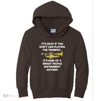 Trumpet Funny Smart People Trumpet Player Kids Hoodie thumb 0