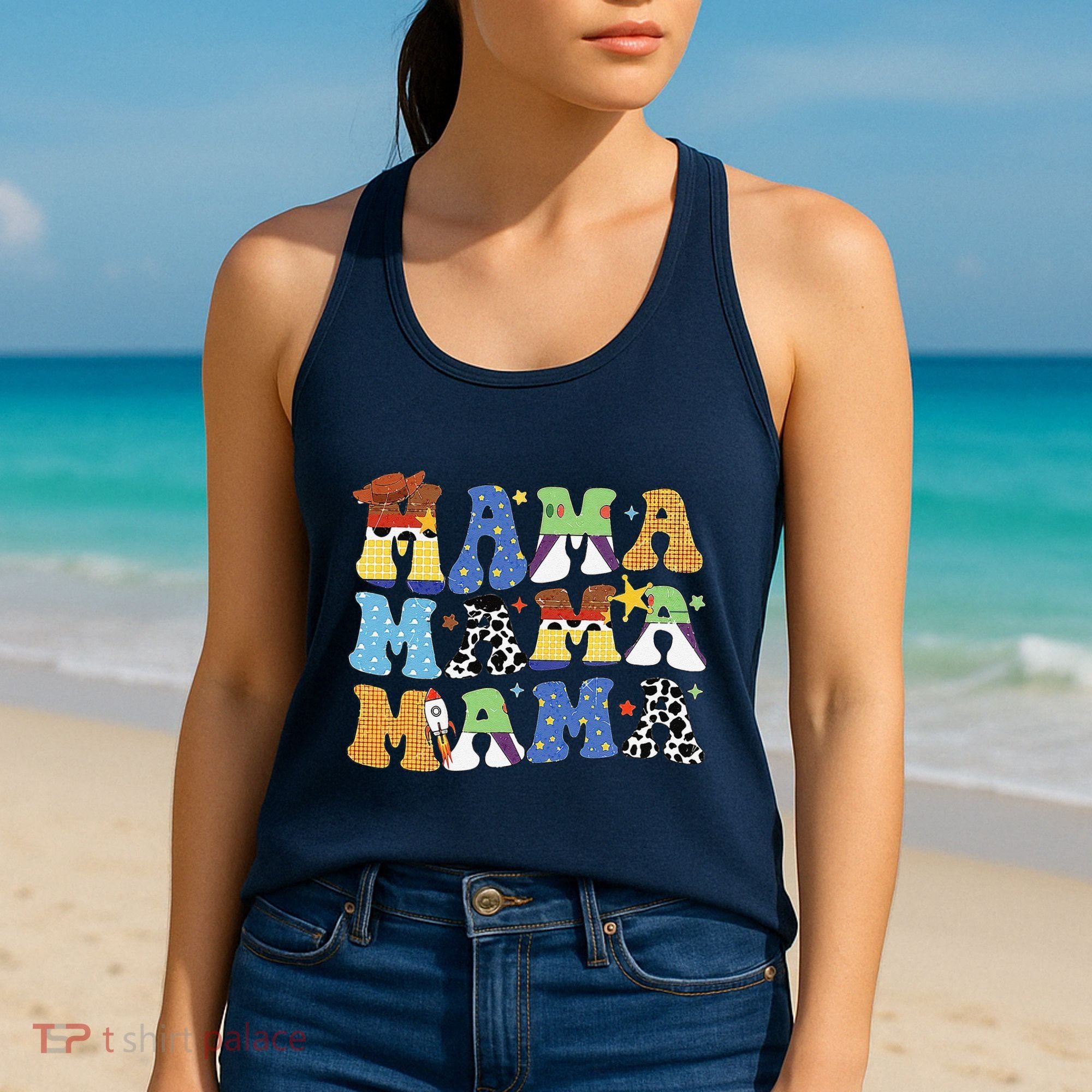 Toy Funny Story Mama Boy Mom MotherS Day Women's Tank Top