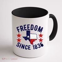 Texas Freedom Since Coffee Mug thumb 1