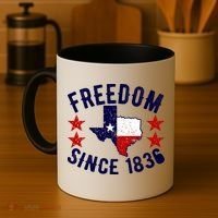 Texas Freedom Since Coffee Mug thumb 4