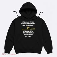Trombone Funny Smart People Trombone Player Hoodie thumb 0