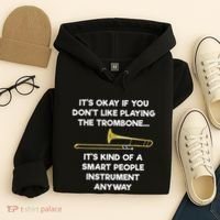 Trombone Funny Smart People Trombone Player Hoodie thumb 4