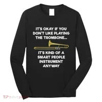 Trombone Funny Smart People Trombone Player Long Sleeve Shirt thumb 0