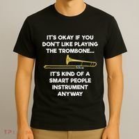 Trombone Funny Smart People Trombone Player T-Shirt thumb 3