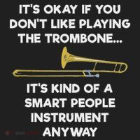 Trombone Funny Smart People Trombone Player Beanie thumb 2