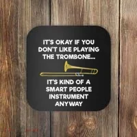 Trombone Funny Smart People Trombone Player Coaster thumb 0