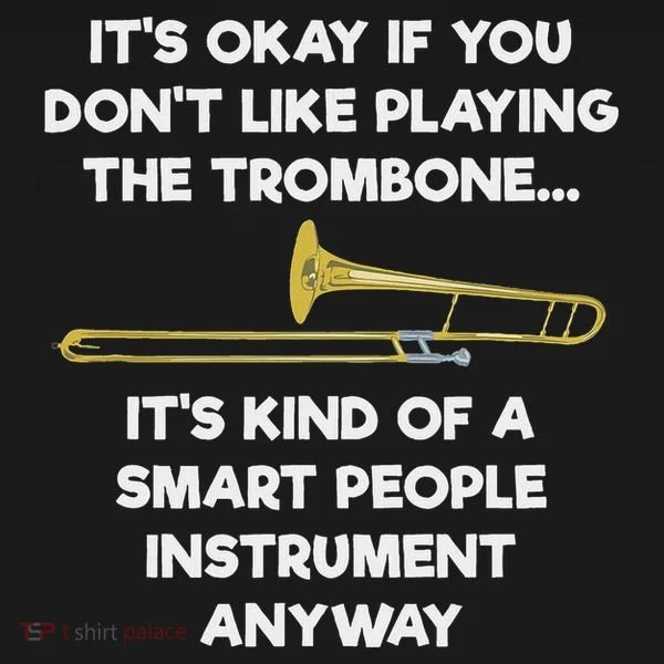 Trombone Funny Smart People Trombone Player Toddler Hoodie