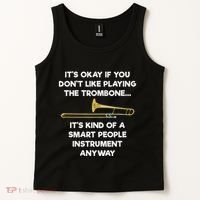 Trombone Funny Smart People Trombone Player Tank Top thumb 2