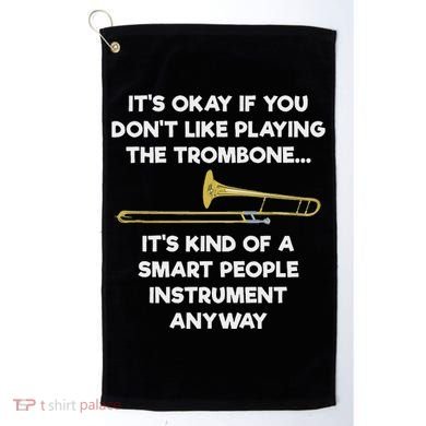 Trombone Funny Smart People Trombone Player Golf Towel