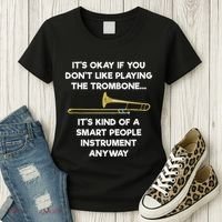 Trombone Funny Smart People Trombone Player Women's T-Shirt thumb 3