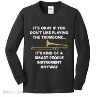 Trombone Funny Smart People Trombone Player Kids Long Sleeve Shirt thumb 0