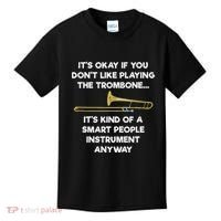 Trombone Funny Smart People Trombone Player Kids T-Shirt thumb 0