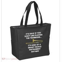Trombone Funny Smart People Trombone Player Tote Bag thumb 2