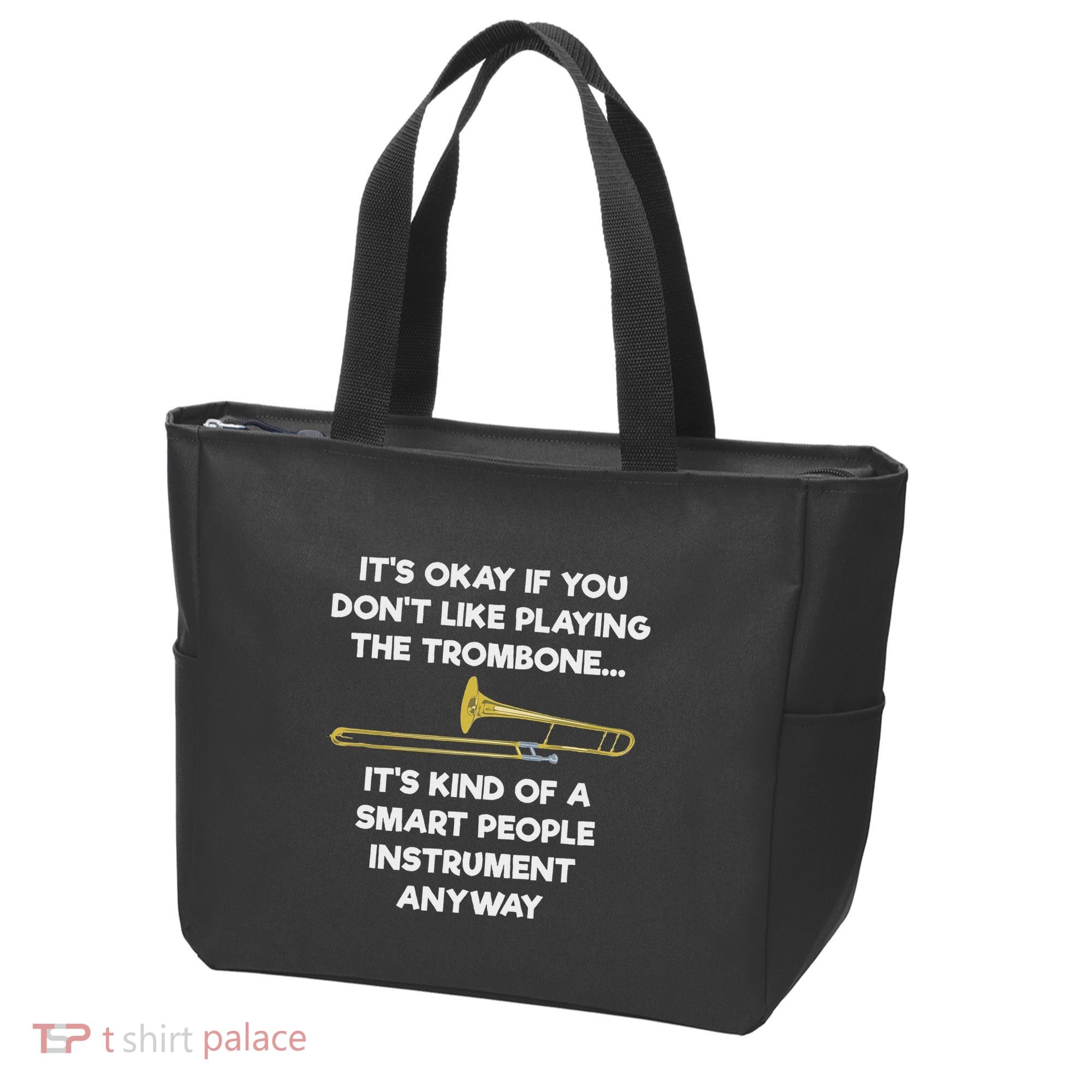Trombone Funny Smart People Trombone Player Tote Bag