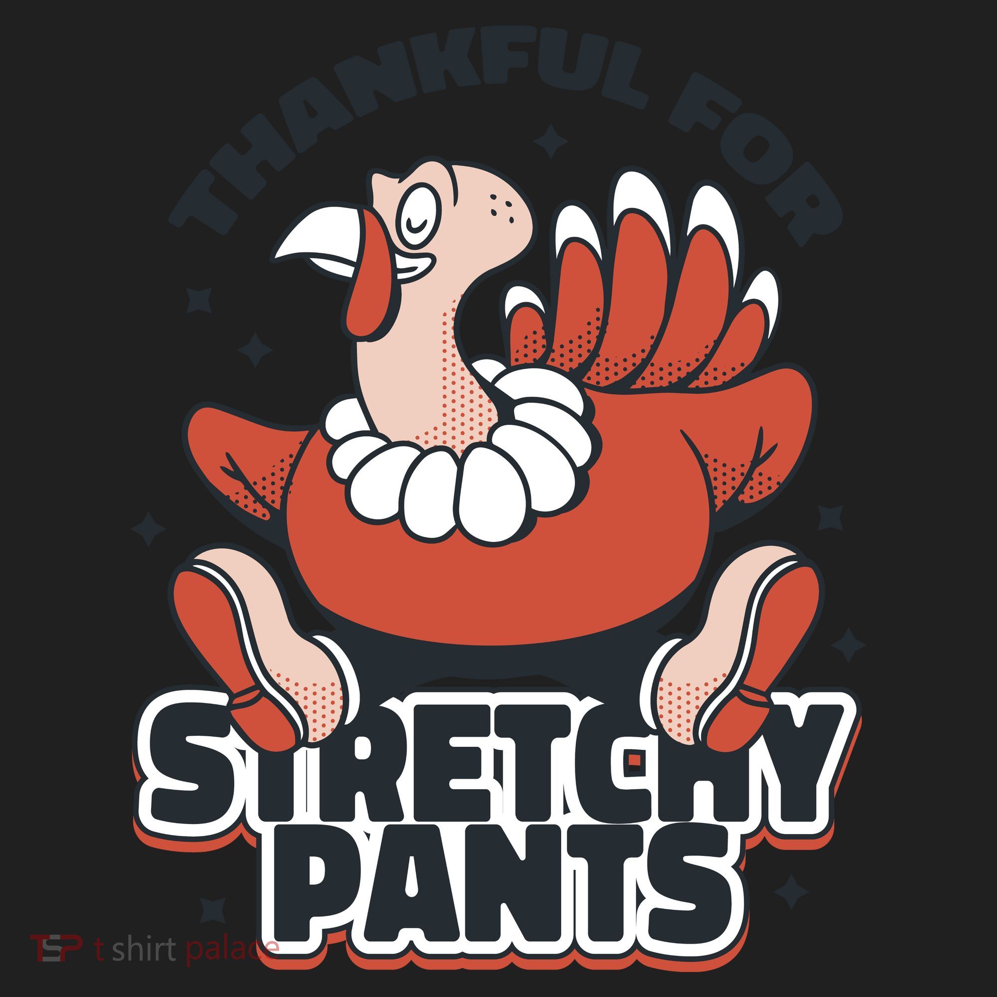 Thankful For Stretchy Pants Funny Turkey Women's Sweatshirt