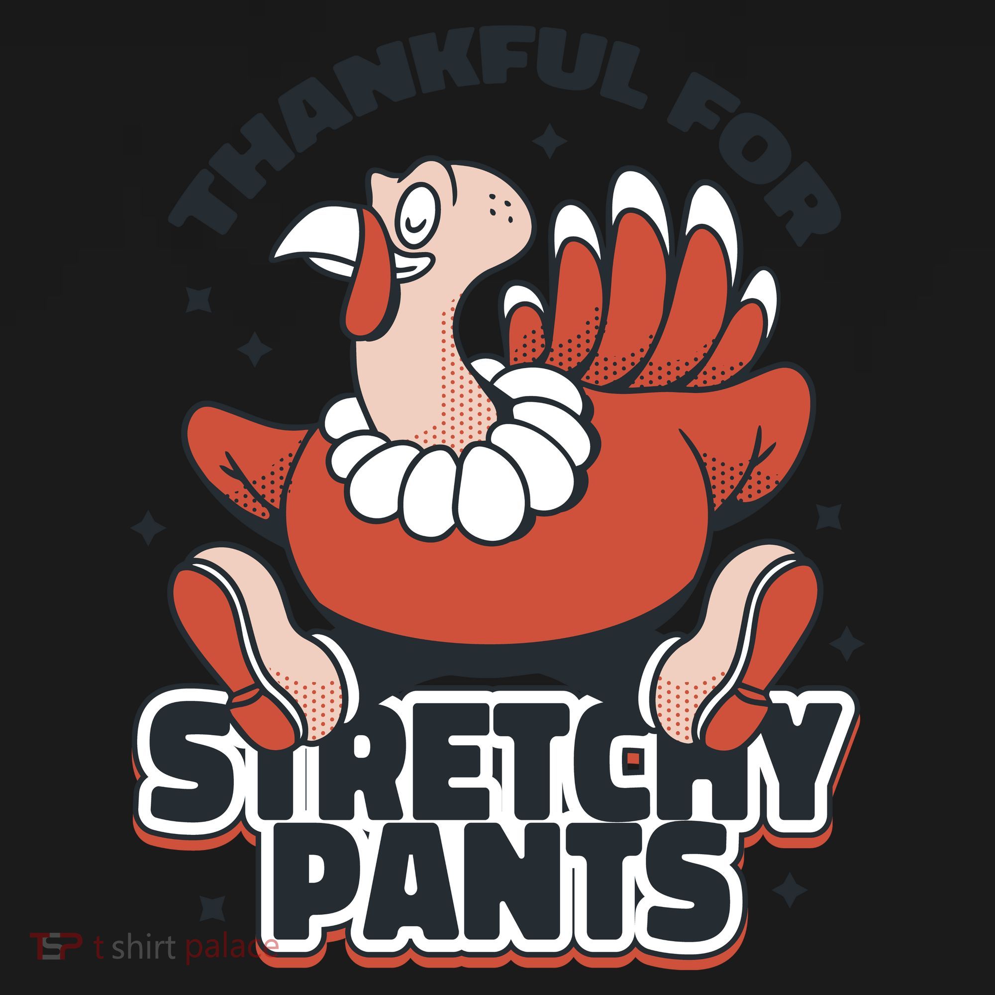 Thankful For Stretchy Pants Funny Turkey Coaster