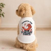Thankful For Stretchy Pants Funny Turkey Doggie Tank thumb 2