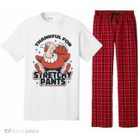 Thankful For Stretchy Pants Funny Turkey Pajama Set thumb 0