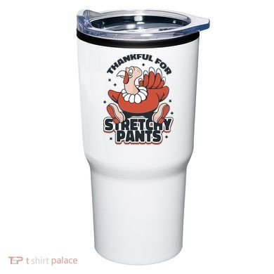 Thankful For Stretchy Pants Funny Turkey Tumbler