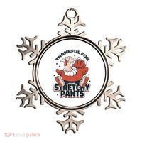 Thankful For Stretchy Pants Funny Turkey Ornament thumb 0