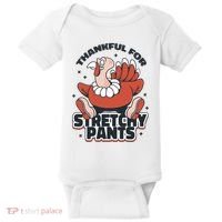 Thankful For Stretchy Pants Funny Turkey Baby Bodysuit thumb 0