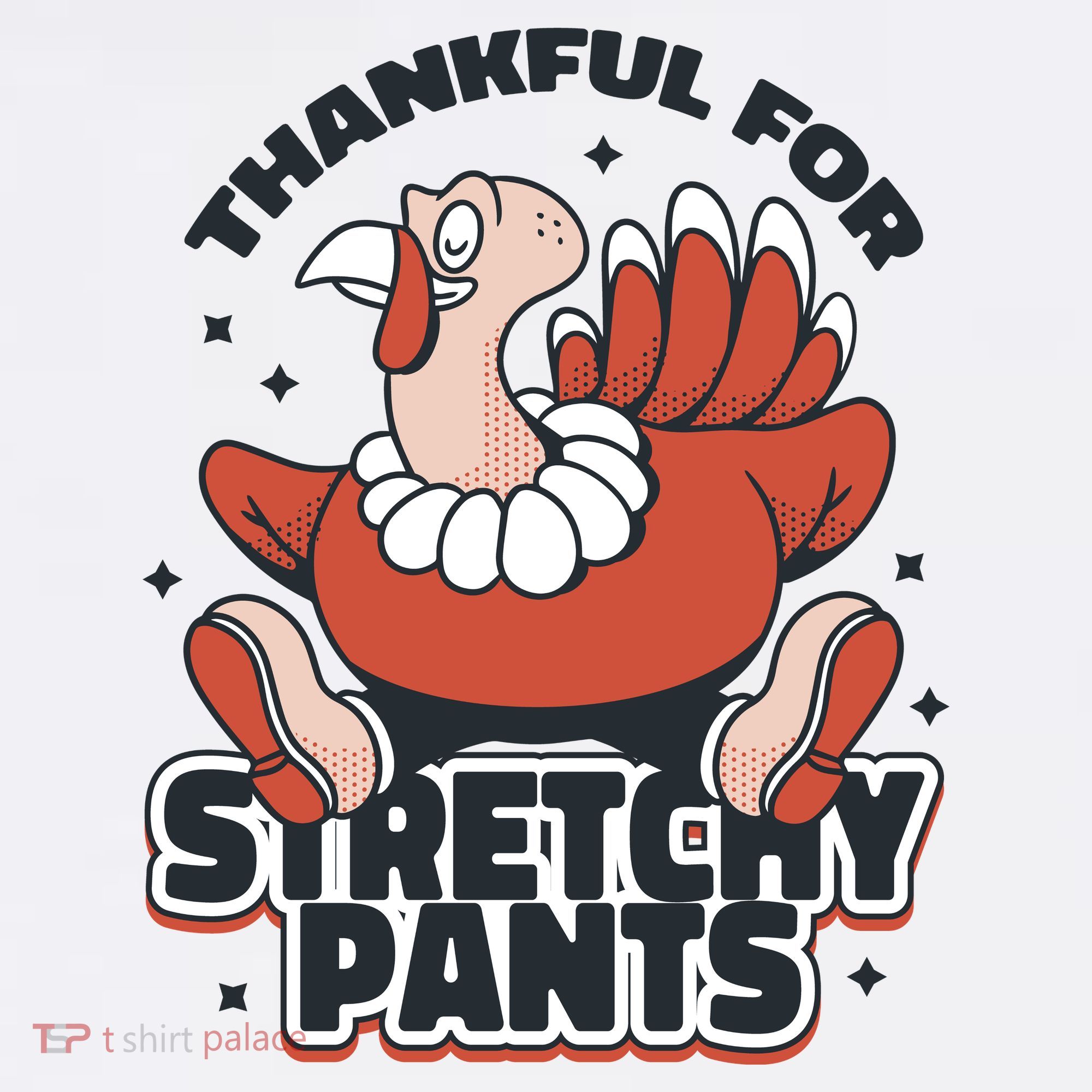 Thankful For Stretchy Pants Funny Turkey Kids Sweatshirt