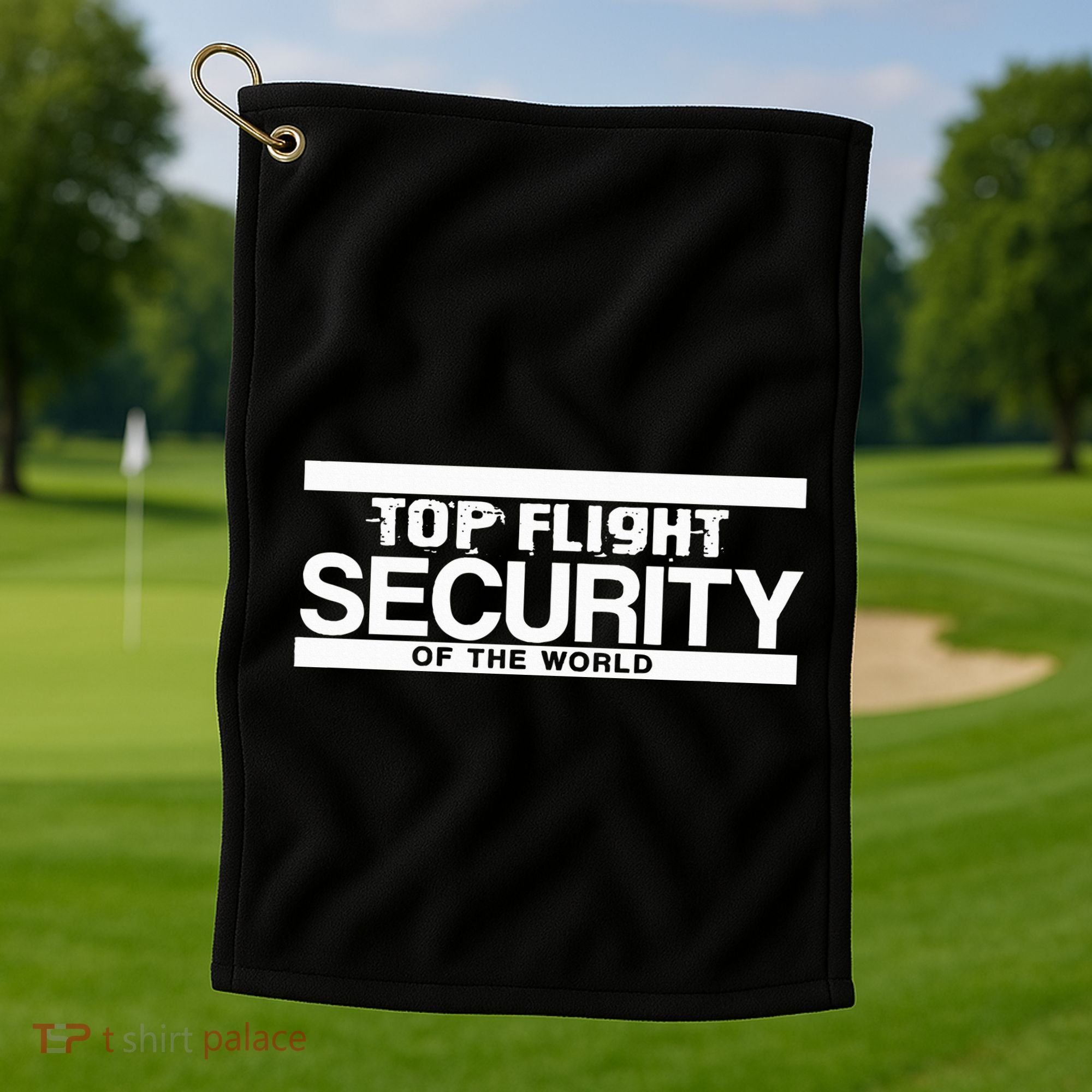 Top Flight Security Funny Friday Golf Towel