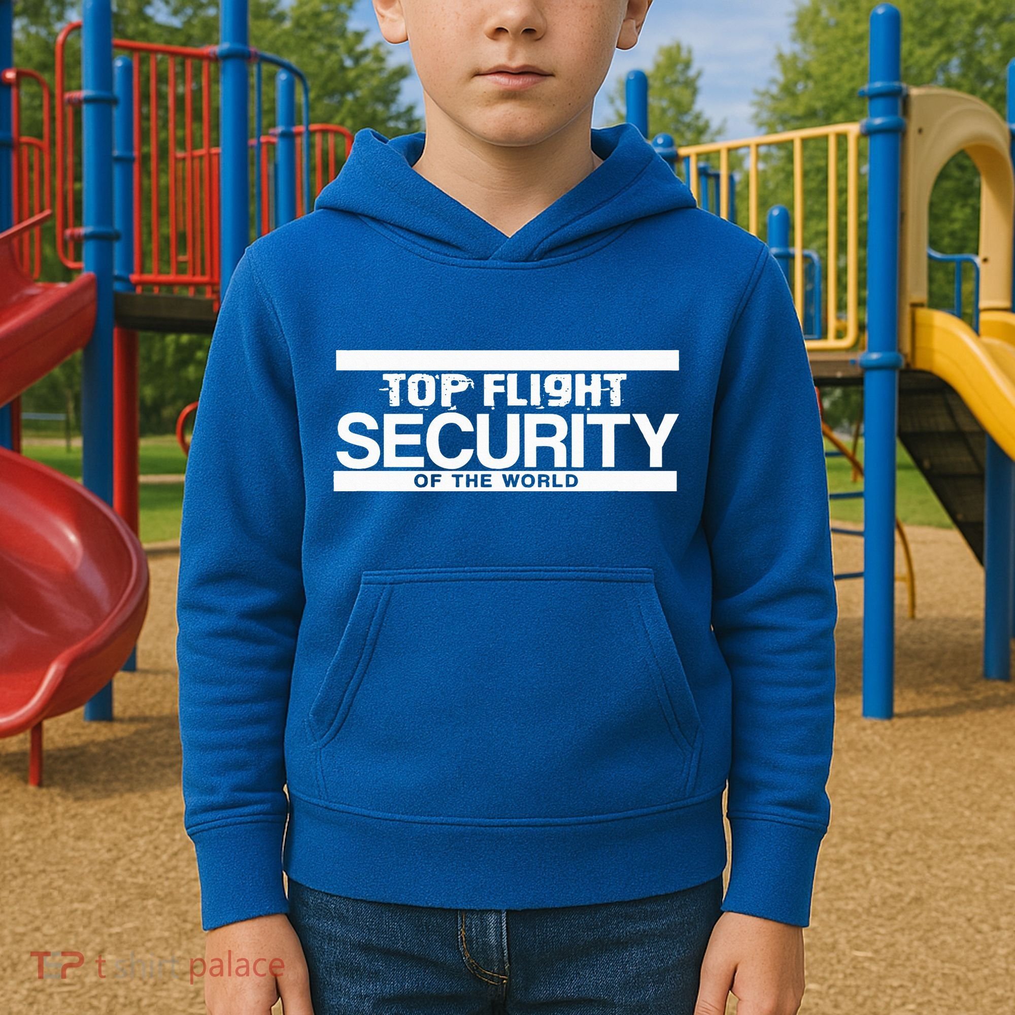 Top Flight Security Funny Friday Kids Hoodie