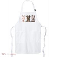 Three Floral Stylish Bunnies Apron thumb 0