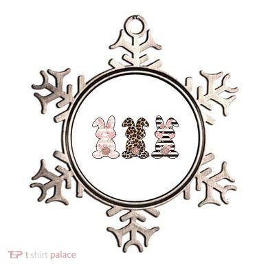 Three Floral Stylish Bunnies Ornament