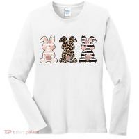 Three Floral Stylish Bunnies Women's Long Sleeve Shirt thumb 0