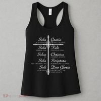 The Five Solas Cute Christian Movement Women's Tank Top thumb 3