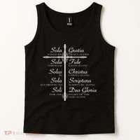 The Five Solas Cute Christian Movement Tank Top thumb 2