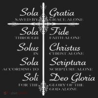 The Five Solas Cute Christian Movement Golf Towel thumb 3