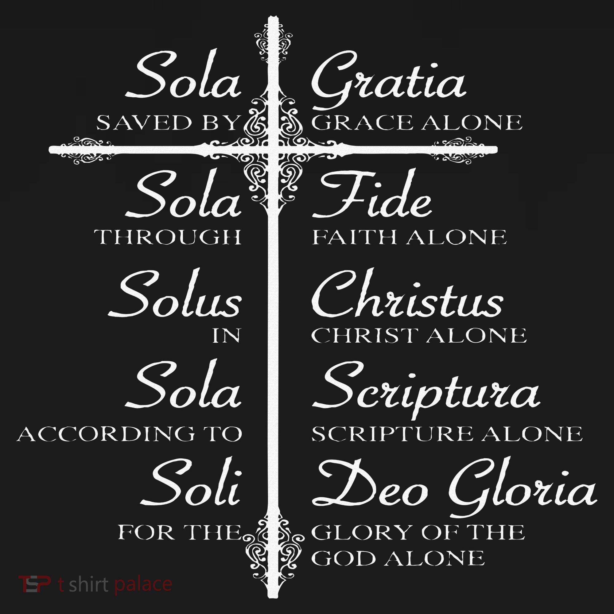 The Five Solas Cute Christian Movement Toddler T-Shirt