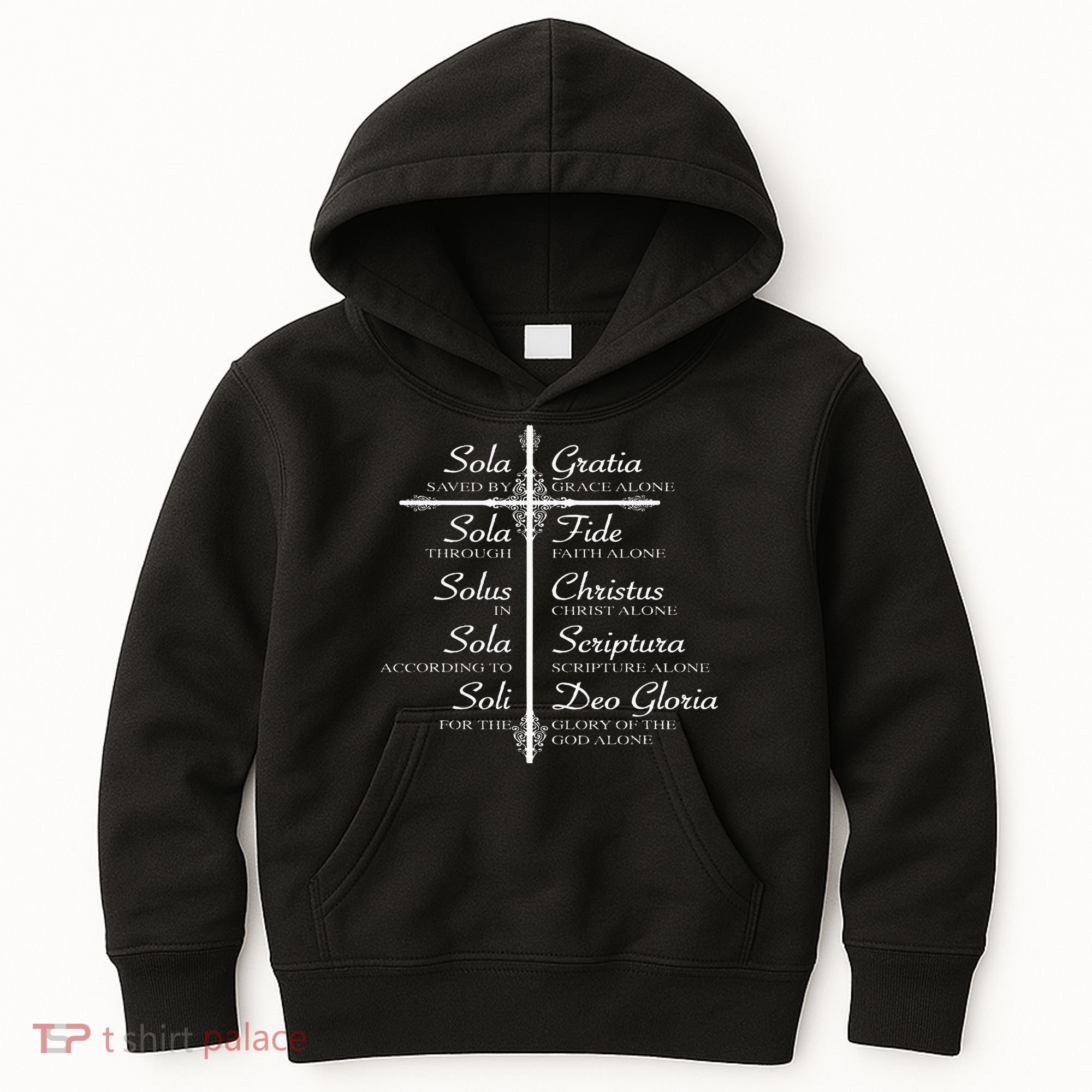 The Five Solas Cute Christian Movement Kids Hoodie