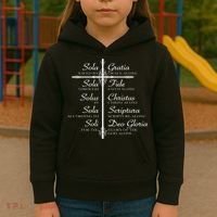 The Five Solas Cute Christian Movement Kids Hoodie thumb 3