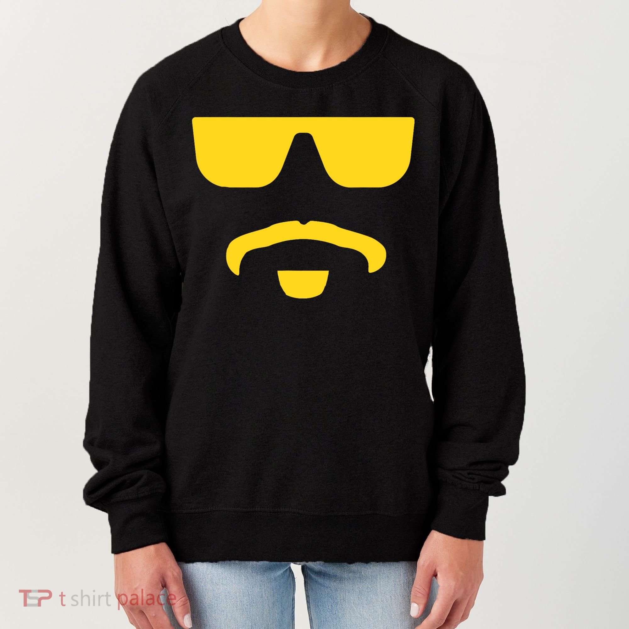 Travinski Funny Sunglasses And Goatee Meme Louisiana Women's Sweatshirt