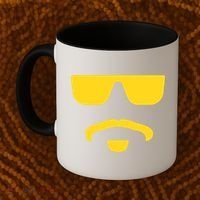 Travinski Funny Sunglasses And Goatee Meme Louisiana Coffee Mug thumb 2