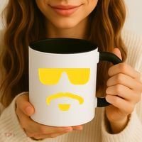 Travinski Funny Sunglasses And Goatee Meme Louisiana Coffee Mug thumb 3