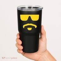 Travinski Funny Sunglasses And Goatee Meme Louisiana Tumbler thumb 2