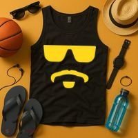Travinski Funny Sunglasses And Goatee Meme Louisiana Tank Top thumb 4
