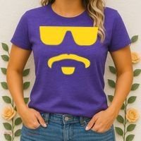 Travinski Funny Sunglasses And Goatee Meme Louisiana Women's T-Shirt thumb 2