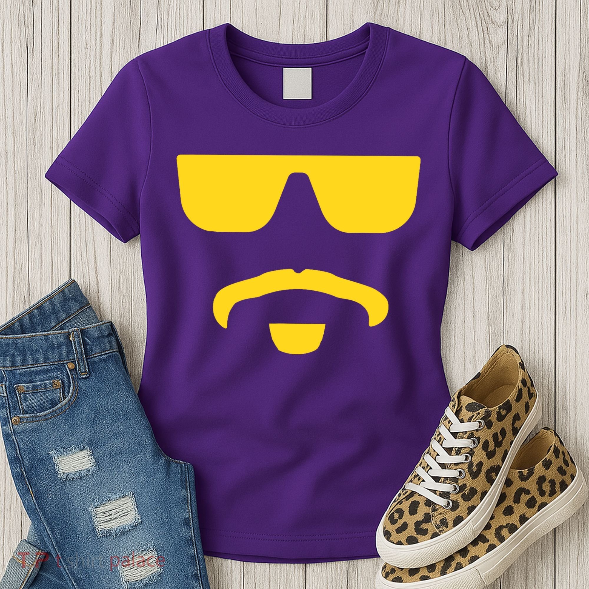 Travinski Funny Sunglasses And Goatee Meme Louisiana Women's T-Shirt