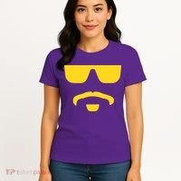 Travinski Funny Sunglasses And Goatee Meme Louisiana Women's T-Shirt thumb 4