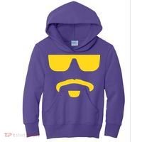 Travinski Funny Sunglasses And Goatee Meme Louisiana Kids Hoodie thumb 0